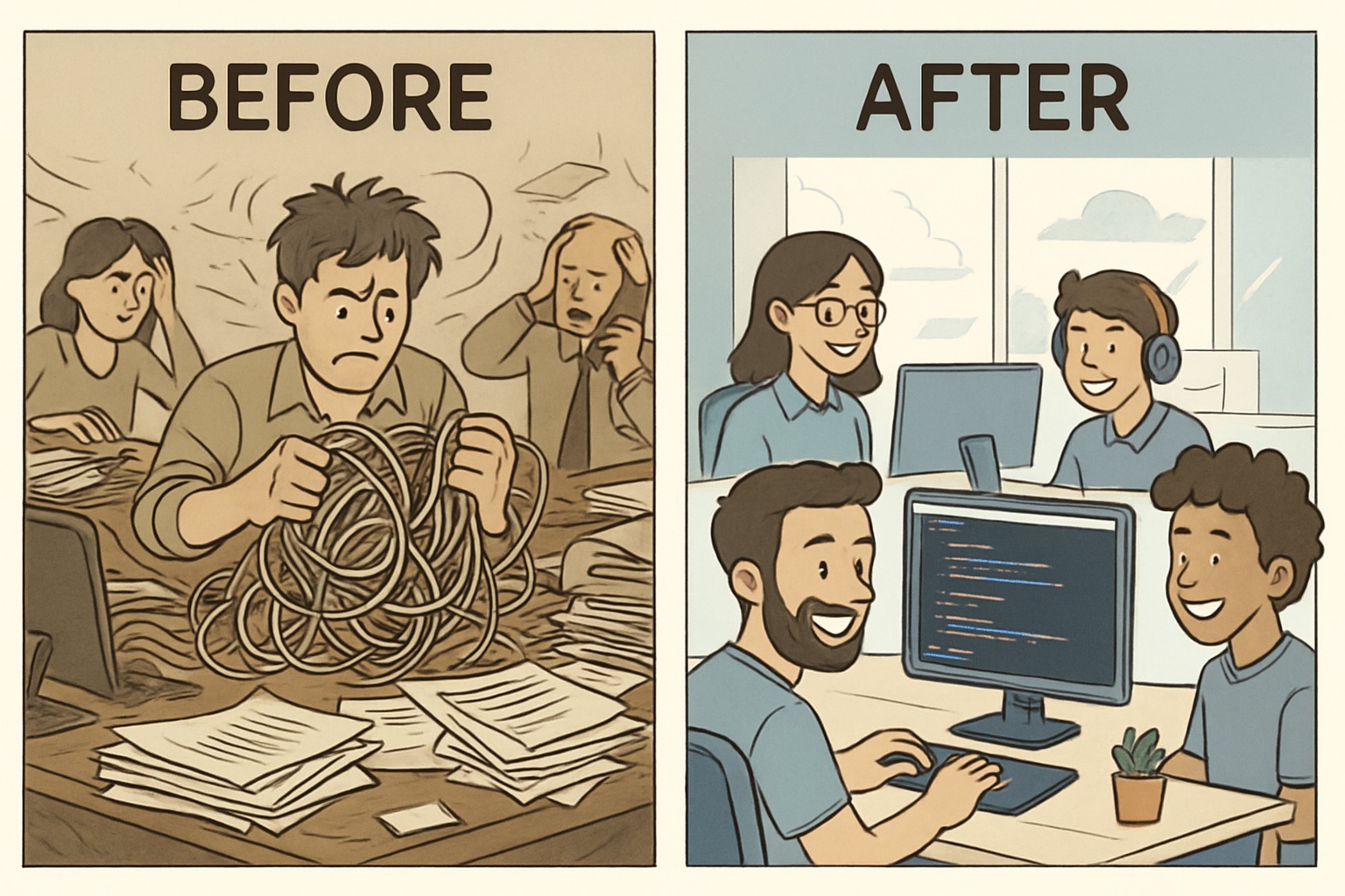 Before and After Transformation